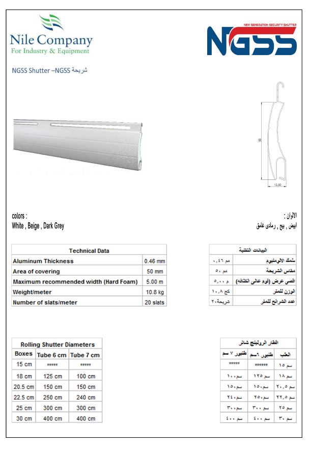 شريحه زنكونيوم NGSS